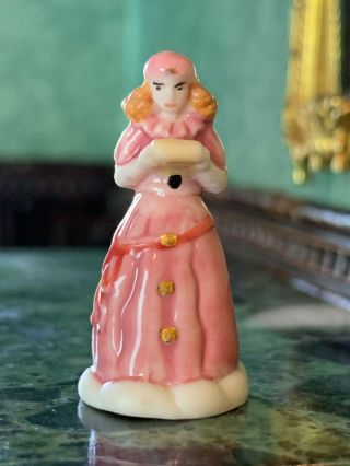 Artisan Miniature Dollhouse Porcelain Pierrot Figurine Pays De La Loire France