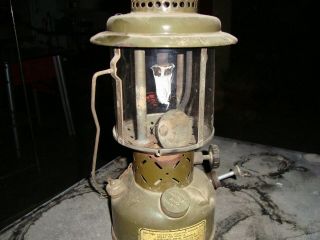 Coleman Us Military 1952 Single Mantle Gas Leaded Fuel Lantern W/wrench & Funnel
