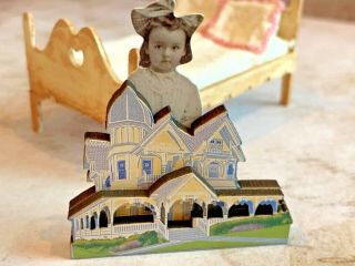 Artisan Miniature Dollhouse Faux Victorian Painted Lady Doll House Child 