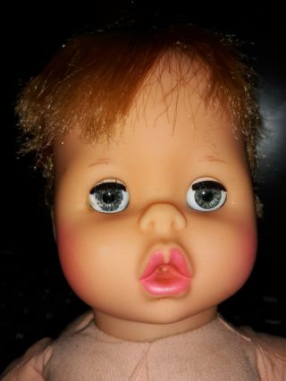 Vintage Htf Baby Pattaburp Doll By Mattel Outfit.