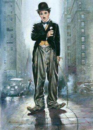 015 Charlie Chaplin - Modern Times Rip Uk Actor 24 " X33 " Poster
