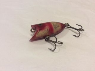 Vintage Heddon Tiny Lucky 13 Fishing Lure Red/silver