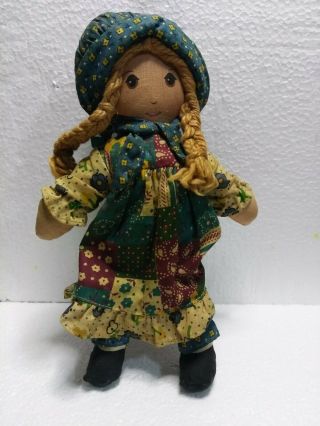 Vintage The Holly Hobby Knickerbocker 9” Rag Doll