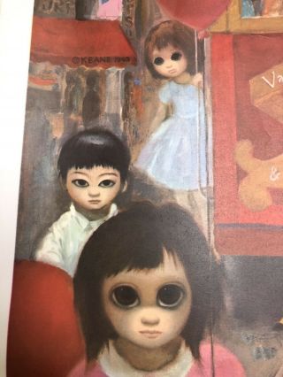 Walter Keane (Margaret) Sunday in Chinatown Litho Print Comes With Certificate 5