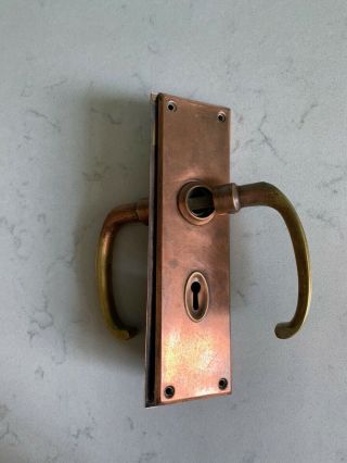 Art Deco - Brass And Copper Door Handles