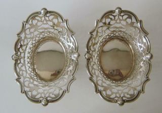 A Antique Silverplated Bowls With Ornate Embossed And Pierced Decoration