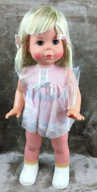 Vintage 1964 Mattel Baby First Step Doll Pink Outfit
