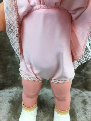 Vintage 1964 Mattel BABY FIRST STEP DOLL Pink Outfit 5