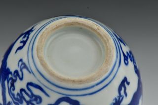 Chinese Blue & White Porcelain Jar with Five Toed Dragon 18th / 19th Century 8