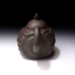 FD14: Vintage Chinese Unglazed Yixing Clay Pottery Tea Pot 3