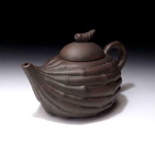 FD14: Vintage Chinese Unglazed Yixing Clay Pottery Tea Pot 5