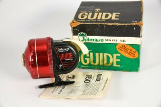 Vintage Johnson Guide Model 160 Antique Fishing Reel With Papers Dc3