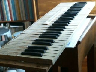 1887 Organ Keyboard Keys Antique Vintage Old