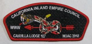 California Inland Empire Council Cahuilla Lodge 127 2018 Noac Csp