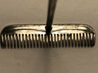 . 925 Sterling Reed And Barton Beard Mustache Comb 5