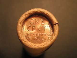1951 - D AU UNC Roll of Lincoln Wheat Cents Antique Pennies 2