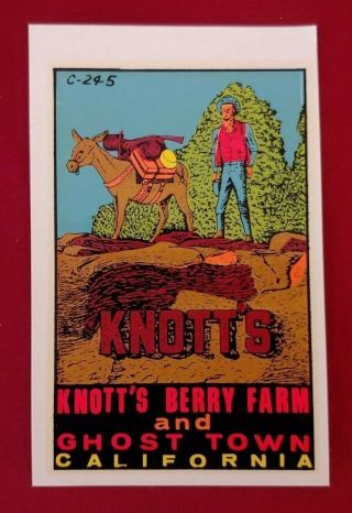 Vintage Knotts Berry Farm Decal - Buena Park,  Ca
