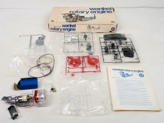 Vintage Mazda Wankle Rotary Engine Entex Model Kit - 1/5 Scale - Partially Built
