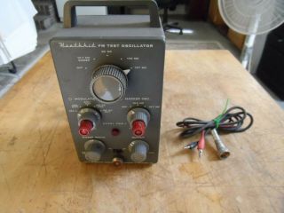 Vintage Heathkit Fm Test Oscillator Model Fmo - 1 Vgc