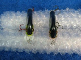 Bagley ' s Small Fry Bream Crankbaits Two Vintage Balsa Wood Fishing Lures 3