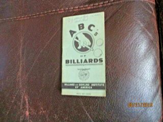 Vintage Billiards Book 1948 - - - 24 Pages