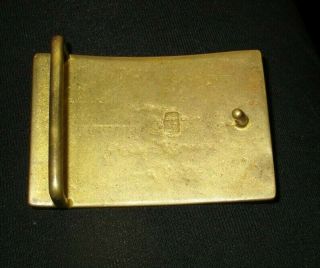 Odd Fellows Vintage Solid Brass Belt Buckle DK NY 2