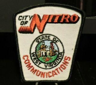 Company Closed,  Patch Retired: City Of Nitro,  Wv Communications Dept.  Patch - 911