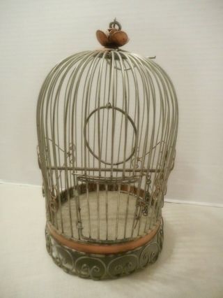 Adorable Metal Antique Look Decorative Birdcage