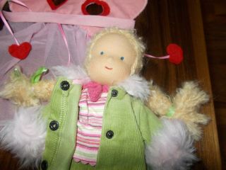 Kathe Kruse Germany Vintagel Doll Blonde Blue Eyes Soft Cloth 10 