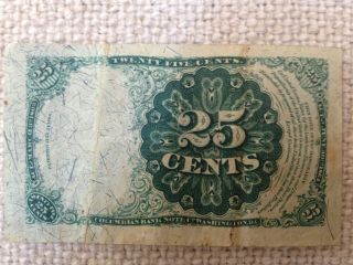 US Fractional Currency 25 Cents Series 1874 2