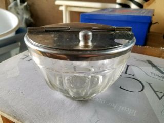 Vintage Crystal Sugar Bowl