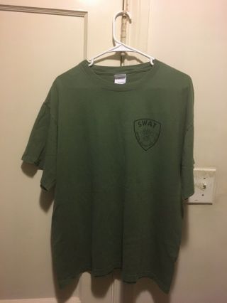 Chicago Illinois Police CPD SWAT Team Member T - Shirt L 2
