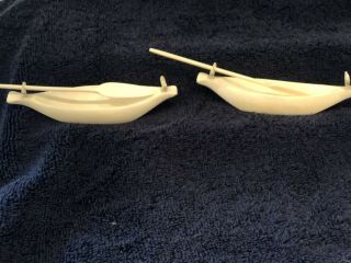 Identical Open Salts In Antique Ivory