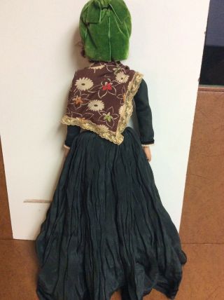 Vintage Ethnic Doll Old Antique Lenci Type Boudoir 4