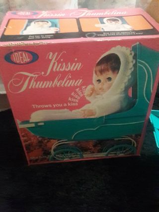 Vintage Ideal Kissin Thumbelina Baby Stroller