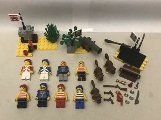 Lego Minifigs.  Vintage Pirates,  Imperial Guard,  Cannon,  Land,  Monkeys,  Treasure