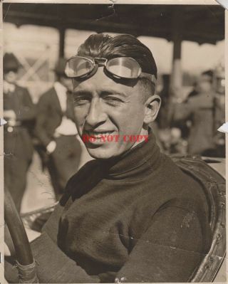 1922 Indianapolis 500 Winner Jimmy Murphy Signed 8 X 10 Antique Race Photo Rp