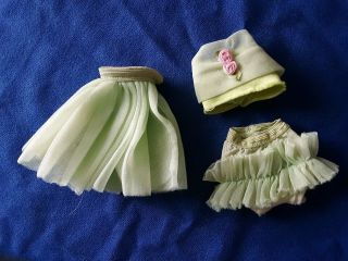 Betsy Mccall Vintage Outfit Only Lime Green Underwear Halter & Skirt For 8 " Doll