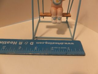 BOY Vintage Lefton Kewpie Doll Bisque Porcelain Figurine swing set 05314 3