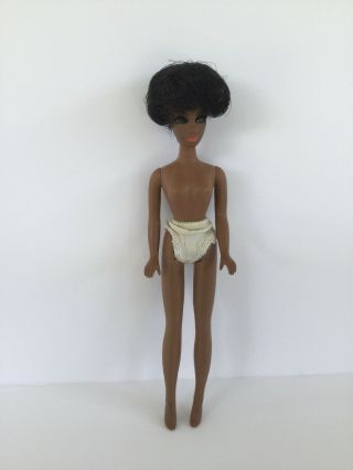Vintage 1970 Topper Corp African American Dawn Dale Doll 6.  25 " Hong Kong Black