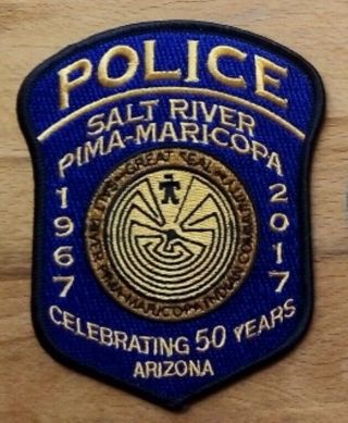 Patch Police Salt River Pima Maricopa - Celebrating 50 Years - Arizona Az
