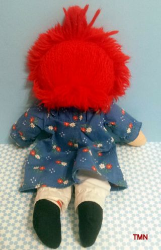 Vintage 1987 Playskool Raggedy Ann 12” Plush Stuffed Rag Doll Soft Classic Toy 2
