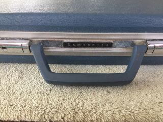Vintage Samsonite Hard Shell Briefcase - Blue No Key 17”x13”x2.  5” 2