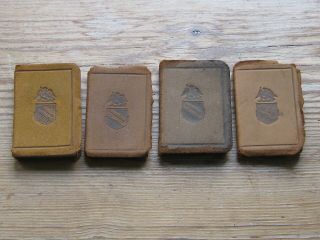 4 Antique Miniature Shakespeare Books.  Soft Leather Bound.  Printed 1904