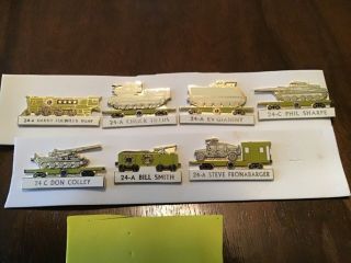 Lions Club Pins: Military Transportation Train Set