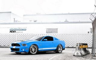 042 Mustang - Ford Shelby Gt500 Classic Racing Car Concept 38 " X24 " Poster