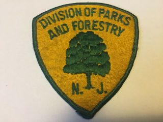 Vintage Jersey Division Of Parks And Forestry Patch