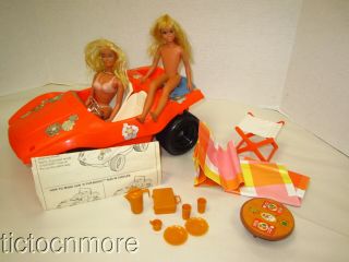 Vintage Malibu Barbie & Skipper,  Sun N Fun Buggy Dunebuggy Car