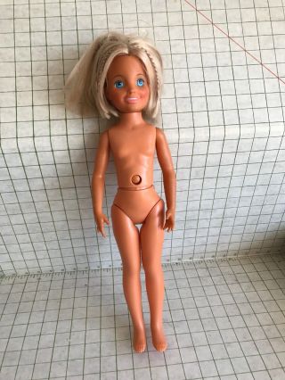 There 1971 Ideal Crissy/brandi Doll Blonde Grow Hair Vintage Toy 18 "