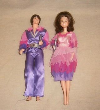 Vintage 1966 Mattel Donnie & Marie 12 " Dolls